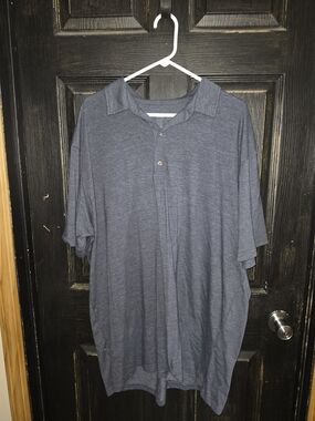Fresh Clean Tees Men's Polo Shirt Size 3XLT Charcoal Gray